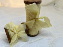 Load image into Gallery viewer, Botanical Dyed Silk Ribbon-  Marigold