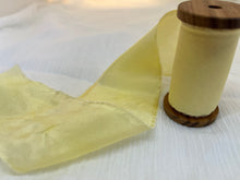Load image into Gallery viewer, Botanical Dyed Silk Ribbon-  Marigold