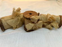 Load image into Gallery viewer, Botanical Dyed Silk Ribbon- Eucalyptus Bark