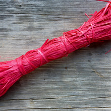 Load image into Gallery viewer, Botanical Dyed Raffia-  Beet 50grams