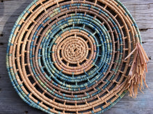 Load image into Gallery viewer, Botanical Dyed Raffia- Indigo 50grams (green ting)