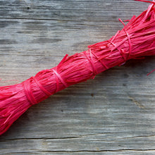 Load image into Gallery viewer, Botanical Dyed Raffia-  Beet 50grams

