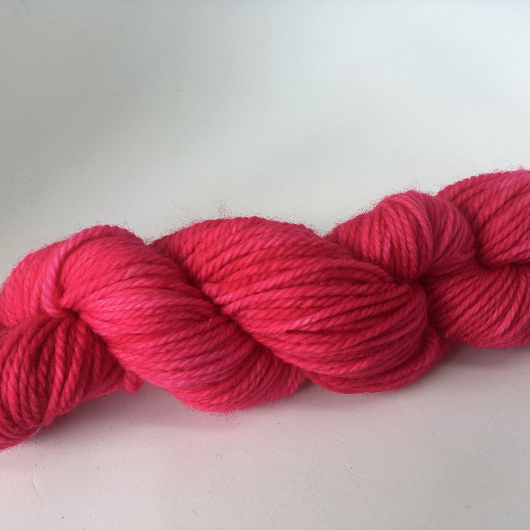 Botanical Dyed  Wool Yarn 8ply-  Beet 50grams