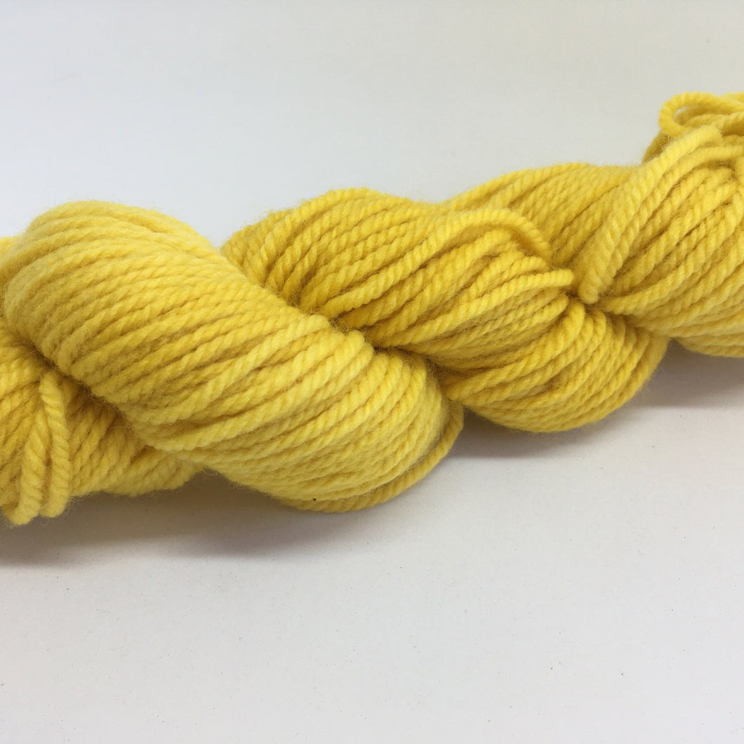 Botanical Dyed Wool Yarn 8ply- Bright Marigold 50grams