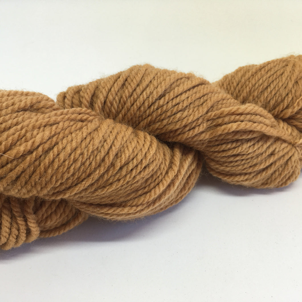 Botanical Dyed Wool Yarn 8ply- Cutch 50grams