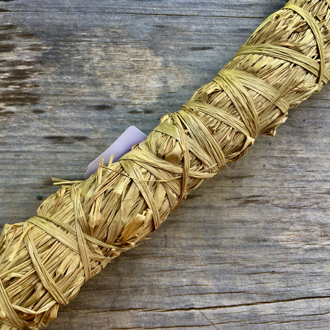 Botanical Dyed Raffia- Tansy and iron water 50grams